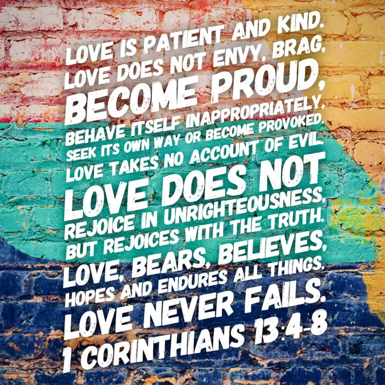 1 Corinthians 13 4 8 Love Encouraging Bible Verses