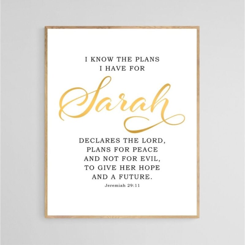 Personalized Jeremiah 29 11 Encouraging Bible Verses