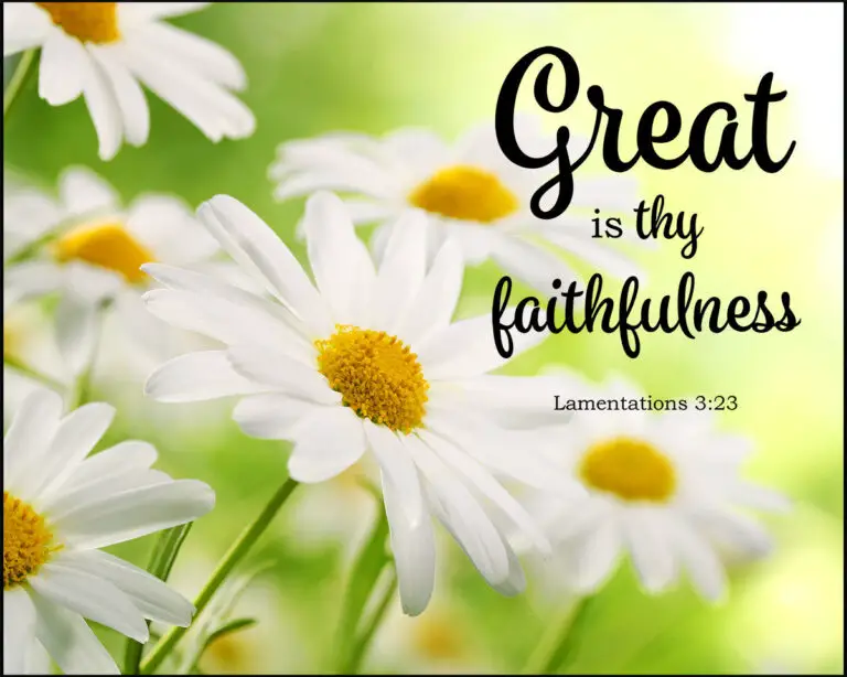 Lamentations 3 23 Faithfulness Encouraging Bible Verses