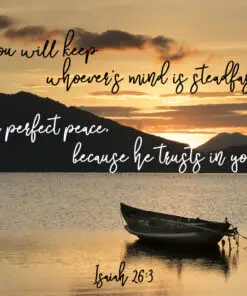 Isaiah 26:3 - Perfect Peace - Bible Verses To Go