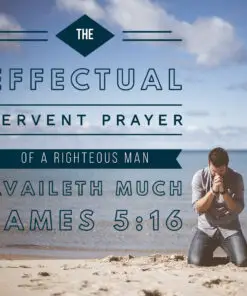 James 5:16 - Fervent Prayer - Bible Verses To Go