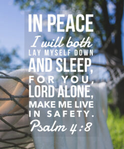 Psalm 4:8 - Live in Safety - Bible Verses To Go