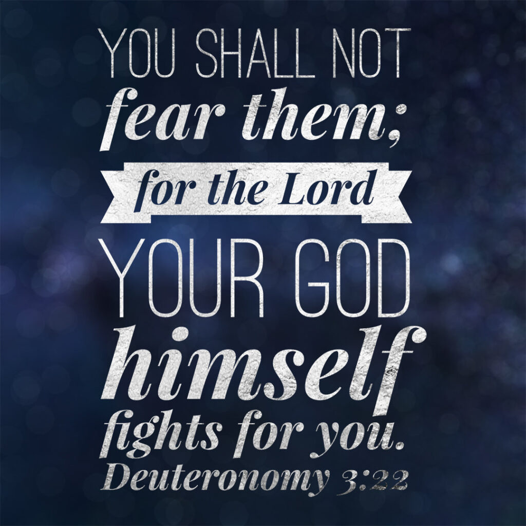 Deut 3:22 – God Fights for You – Encouraging Bible Verses