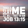 Job 13:15 - Though He Slay Me - Bible Verses To Go