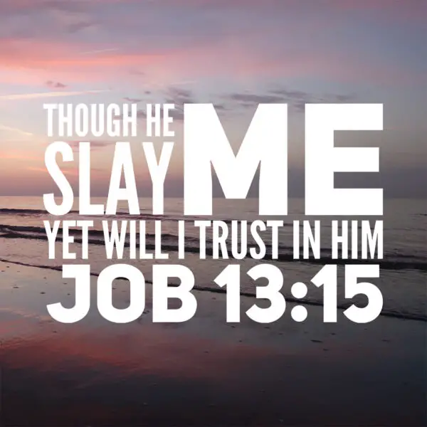 Job 13:15 - Though He Slay Me - Bible Verses To Go