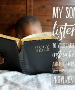 Proverbs 1:8 - My Son, Listen - Bible Verses To Go