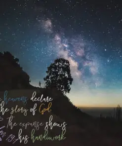 Psalm 19:1 - The Heavens Declare - Bible Verses To Go