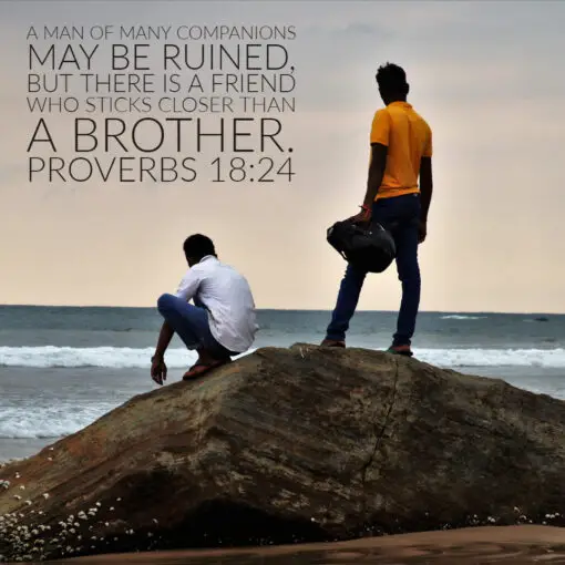 Proverbs 18:24 - Closer Than a Brother - Bible Verses To Go