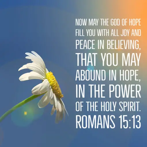 Romans 15:13 - God of Hope Fill You With Joy - Bible Verses To Go