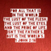 1 John 2:16 - Lust and Pride