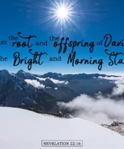 Revelation 22:16 - Bright Morning Star - Bible Verses To Go