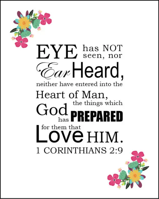 1 Corinthians 2:9 - Eye Hath Not Seen - Bible Verses To Go