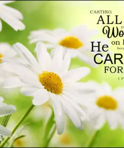 1 Peter 5:7 - Casting All Your Cares - Bible Verses To Go