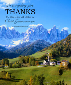 1 Thessalonians 5:18 - Give Thanks - Bible Verses To Go