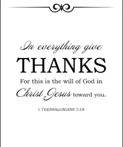 1 Thessalonians 5:18 - Give Thanks - Bible Verses To Go