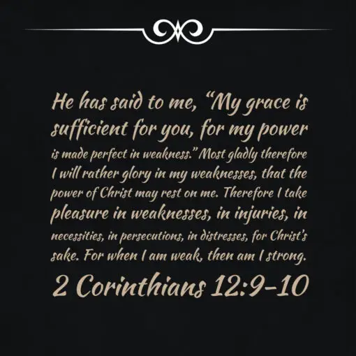 2 Corinthians 12:9-10 - My Grace Is Sufficient - Bible Verses To Go