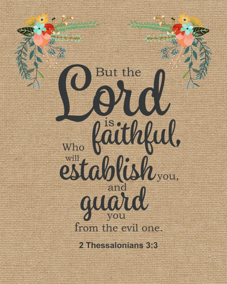 2 Thessalonians 3:3 – Guard You – Encouraging Bible Verses