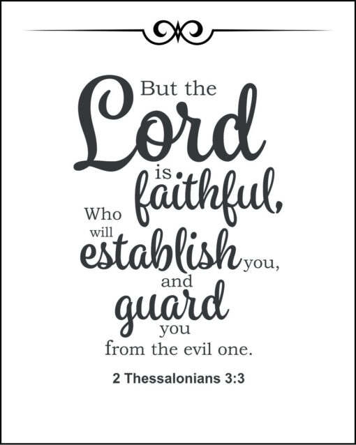 2 Thessalonians 3:3 - Guard You - Bible Verses To Go