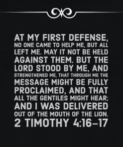 2 Timothy 4:16-17 - The Lord Strengthened Me - Bible Verses To Go