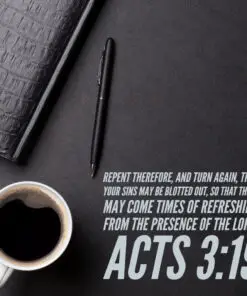 Acts 3:19 - Sins Blotted Out - Bible Verses To Go