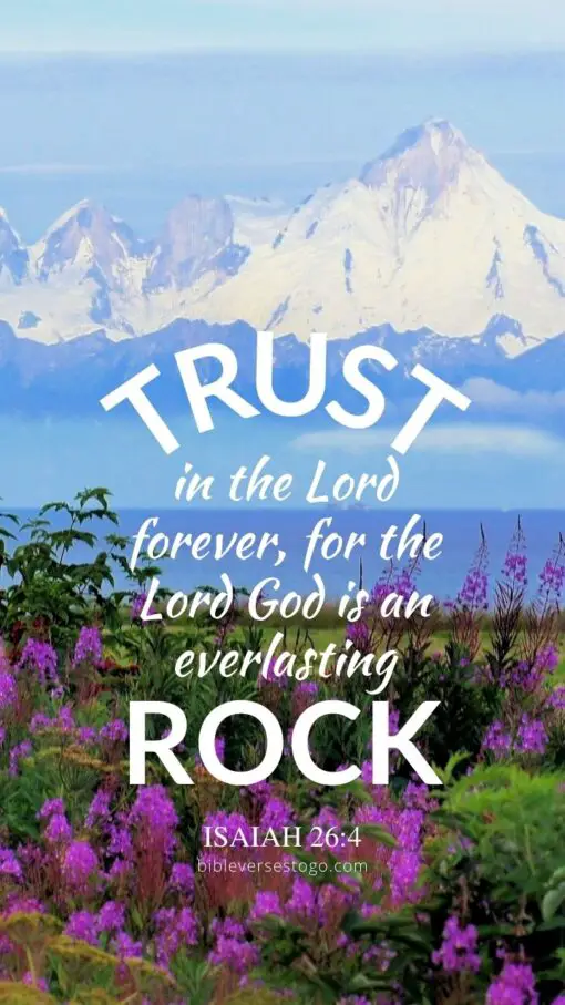 Christian Wallpaper - Alaska Mountains Isaiah 26:4