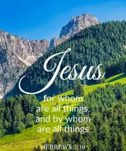 Christian Wallpaper - All Things Jesus Hebrews 2:10