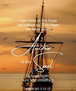 Christian Wallpaper - Anchor of the Soul Hebrews 6:18-19