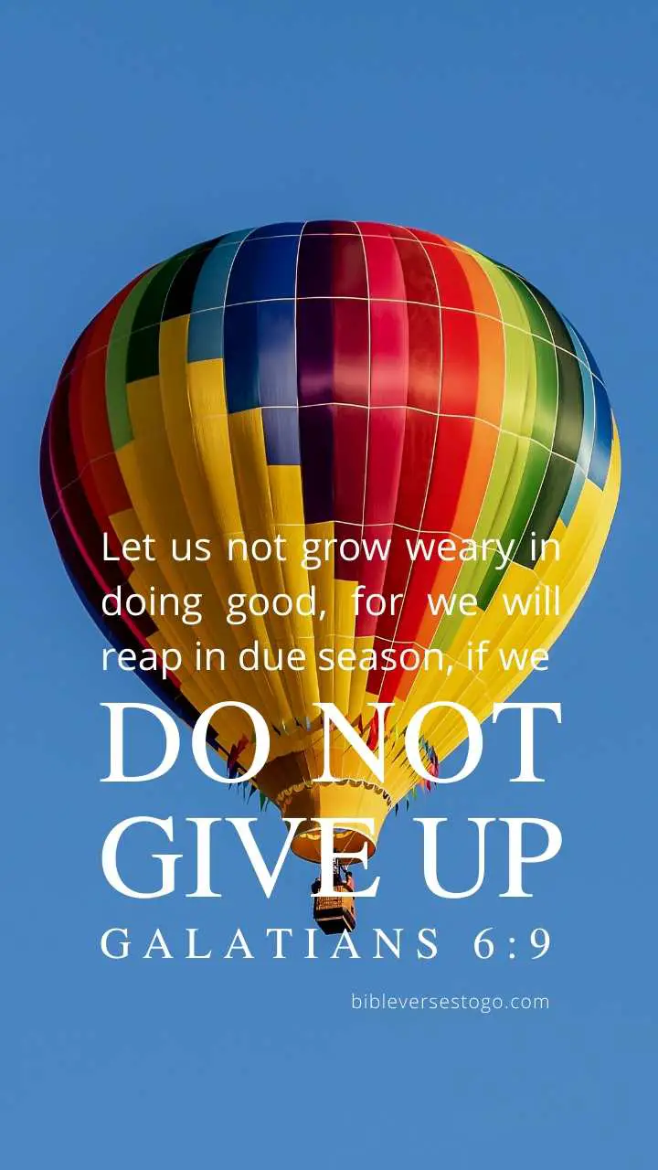 Balloon Galatians 6:9 - Encouraging Bible Verses