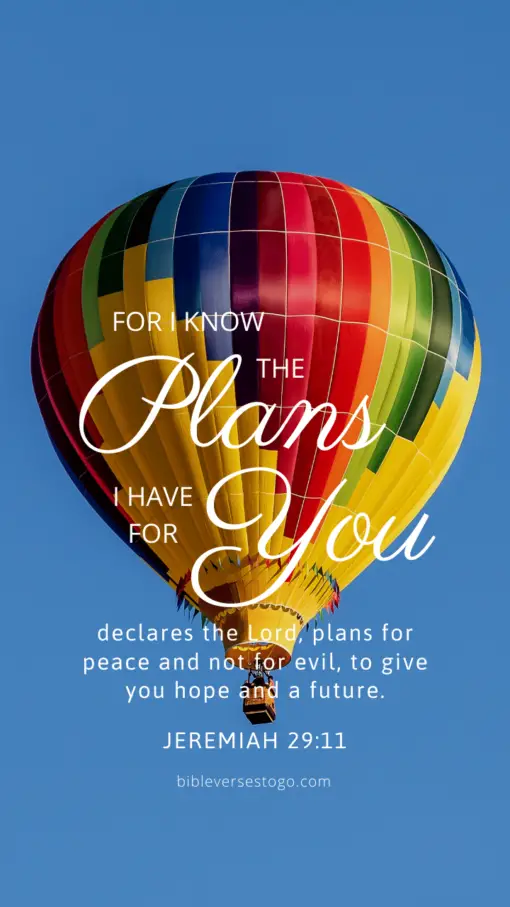Christian Wallpaper – Balloon Jeremiah 29:11