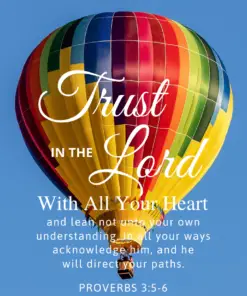 Christian Wallpaper – Balloon Proverbs 3:5-6