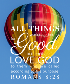 Christian Wallpaper – Balloon Romans 8:28