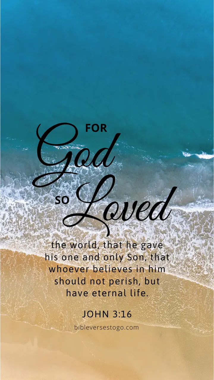 John 316 WEB Mobile Phone Wallpaper  For God so loved the world that he  gave his one