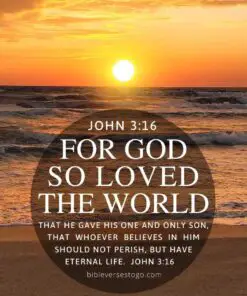 Christian Wallpaper - Beach Love John 3:16