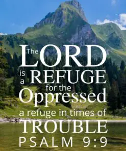 Christian Wallpaper - Bergsee Lake Psalm 9:9