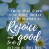Christian Wallpaper - Blue Floral Ecclesiastes 3:12