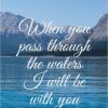 Christian Wallpaper - Isaiah 43:2 Blue Waters