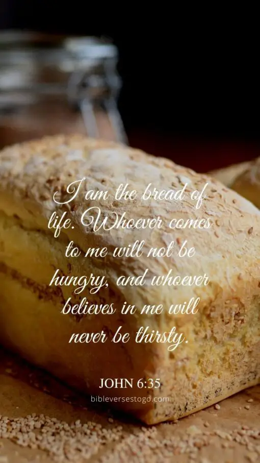 Christian Wallpaper - Bread of Life John 6:35