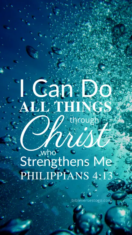 Christian Wallpaper – Bubbles Philippians 4:13
