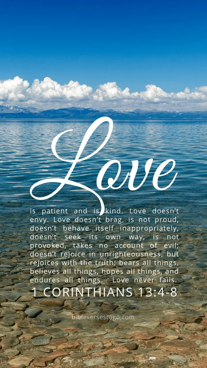 Your love never fails. ~1 Corinthians 13:4-5~  Your love never fails, Love  never fails, Bible verses
