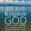 Christian Wallpaper – Calm Lake Matthew 6:33