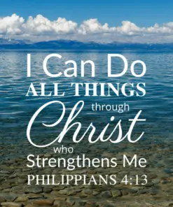 Christian Wallpaper – Calm Lake Philippians 4:13