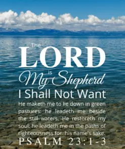 Christian Wallpaper – Calm Lake Psalm 23:1-3