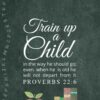 Christian Wallpaper - Chalkboard Proverbs 22:6