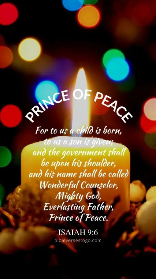 Christian Wallpaper - Christmas Peace Isaiah 9:6