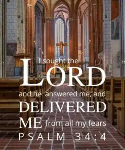 Christian Wallpaper - Church Psalm 34:4