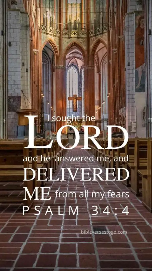 Christian Wallpaper - Church Psalm 34:4