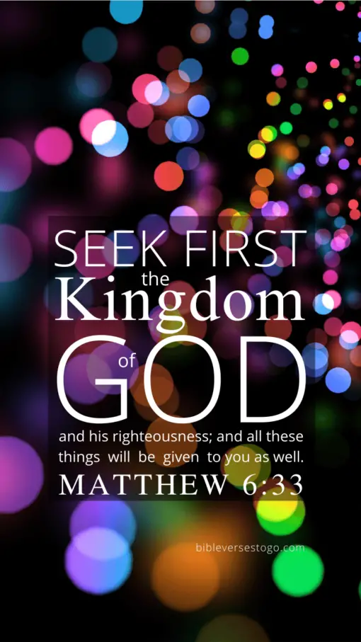 Christian Wallpaper – Circles Matthew 6:33