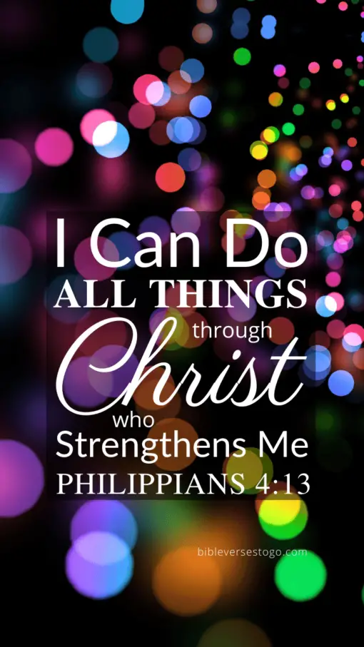Christian Wallpaper – Circles Philippians 4:13