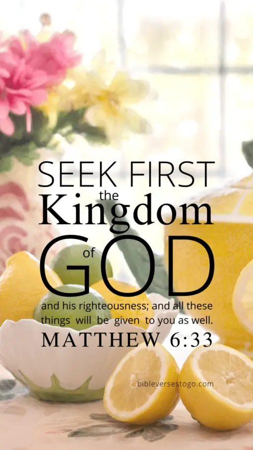 Christian Wallpaper – Citrus Tea Matthew 6:33