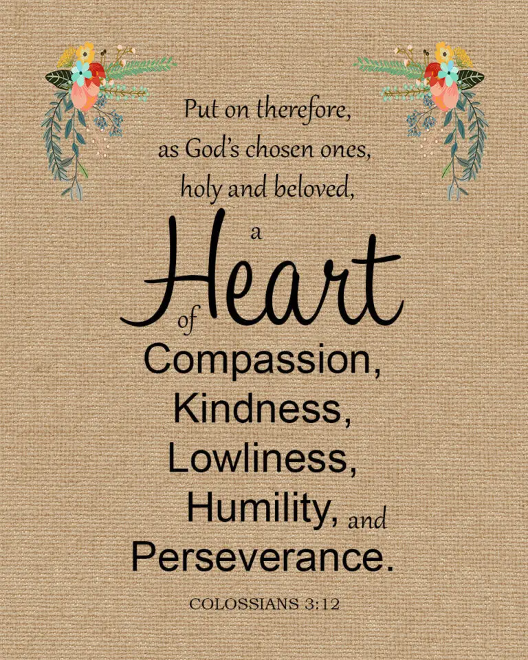 Colossians 3:12 Compassion – Encouraging Bible Verses